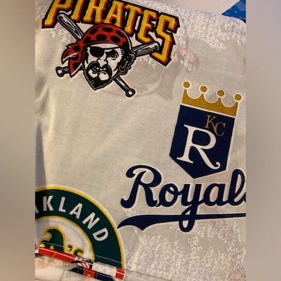 Baseball MLB Logo Retro Bedskirt for Twin Bed Made in USA Open Package - Picture 13 of 16